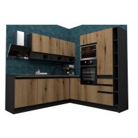 Bucatarie de colt FOLLOW 240-225 207 FRONT PAL  0164 / decor K365